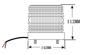 Luz de Baliza LED Giratoria Intermitente, Luz de Advertencia de Seguridad, Lámpara de Advertencia Estroboscópica Ámbar con Tornillo para Montacargas, Tractor, Camión, Autobús - Product Image 4