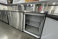 Congelador Comercial Bajo Encimera de Acero Inoxidable 1200x800x800mm, Eficiencia Energética A++, para Cocina de Restaurante