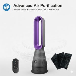Hot Selling 3-in-1 Bladeless <b>Fan</b> Heater With Filter Air Purifier for Home Use Bladeless <b>Fan</b> - Product Image 2