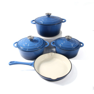 Set di <span class=keywords><strong>Pentole</strong></span> di Alta Qualità in <span class=keywords><strong>Ghisa</strong></span> <span class=keywords><strong>Smaltata</strong></span> da 7 Pezzi con Logo Personalizzato, Forno Olandese, Casseruola, <span class=keywords><strong>Pentole</strong></span> e Padelle - Product Image 6