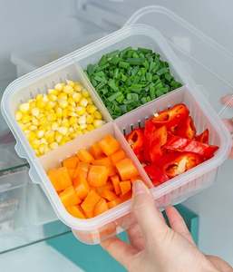 Aoniu cestello di scarico per cucina vegetale multifunzione a doppio strato quadrato per uso domestico con coperchio - Product Image 6