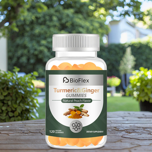 Toptan fiyat OEM ODM zerdeçal ve zencefil Gummies sindirim ve kan dolaşımını destekler - Product Image 1