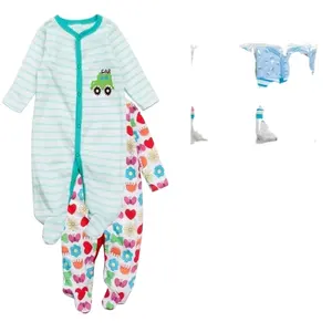 High Quality Wholesale 3In1 Infant Sleepsuit Cotton Infant Baby Romper Set