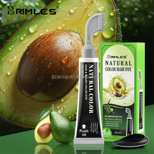 Tinte Capilar Negro Herbal Semipermanente Orgánico Natural <span class=keywords><strong>2</strong></span> en 1 de Marca Privada, Fabricación China OEM, con Peine para Mujeres - Product Image 1