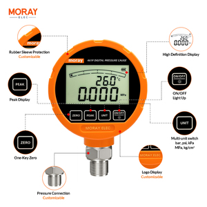 Moray ME461P 400bar Precision Digital Differential Mini Gas <strong>Pressure</strong> <strong>Gauge</strong> Meter Manometer <strong>Gauge</strong> Oil Air Digital Vacuum <strong>Gauge</strong> - Product Image 3