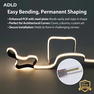 High Efficiency 125Lm/W COB LED <b>Strip</b> Light 24V 480LEDs/m Uniform Lighting Flexible LED Light <b>Strip</b> for Kitchen Cabinet - Product Image 1