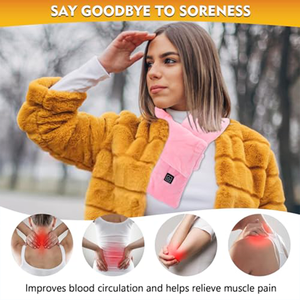 Factory Direct Eco-Friendly USB Heated Winter Warm <strong>Scarf</strong> for Men and Women Washable Polyester Neck <strong>Heating</strong> Pad - Product Image 5