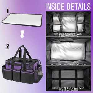 Purple Cleaning Bag Cleaning <b>Caddy</b> Organizer, Wearable Cleaning <b>Caddy</b> with Waist & Handles for Cleaning <b>Tool</b> Organizers - Product Image 4