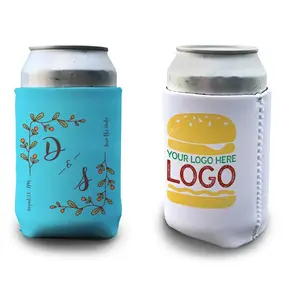 Logo personalizzato in Neoprene sublimazione 12oz lattina di birra Cozies Kozy con Logo isolato in bianco può refrigeratori per lattine normali/sottili