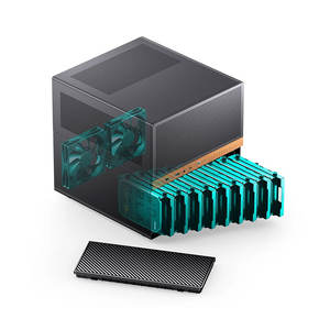 Boîtier <span class=keywords><strong>NAS</strong></span> JONSBO Stock <span class=keywords><strong>Mini</strong></span>-<span class=keywords><strong>itx</strong></span> N6 avec ventilateurs, alimentation SFX, carte mère <span class=keywords><strong>ITX</strong></span>, coque HDD en aluminium, 8+1 baies, double ventilateur 100 mm, boîtier PC 10, USB - Product Image 5