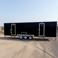 Prix d'usine, grande remorque de toilettes portables à 10 postes avec climatisation pour événements en plein air, fêtes