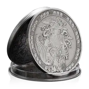 Twelve Constellations Virgo Lucky Coin Silver Plated Commemorative Coin Home Decorations Collections