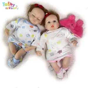 Лидер продаж, куклы Реборн, 46 см, новорожденные близнецы, ручной работы, реалистичные куклы Реборн, подарки для мальчика реборн