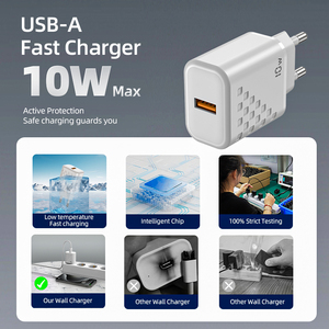 อะแดปเตอร์จ่ายไฟ QC3.0 10W ชาร์จเร็ว ใช้ได้ทั่วโลก พร้อมปลั๊ก US/EU/UK/ไทย สำหรับ 14/13/12/11/X/<span class=keywords><strong>8</strong></span> - Product Image 2