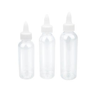 Pet Transparent <b>Dropper</b> <b>Bottles</b> Multiple Capacity Cylinder Shape For Chemical Packaging - Product Image 5