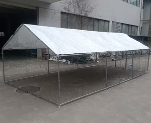 6X3X2 galvanizli boru Spire tam kapak üst tavuk kafesi tavşan kafesi köpek kafesi - Product Image 5