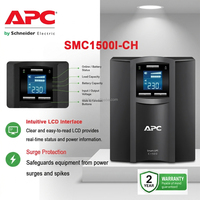 SMC1500I-CH Smart-UPS Fasa Tunggal 1500VA 900W Unit Daya Cadangan dengan Baterai Asam Timbal VRLA Internal Output Gelombang Sinus Murni