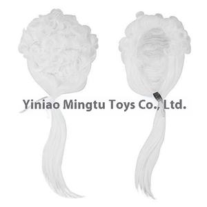 شعر مستعار أمريكي مضحك للكرنفالات، شعر مستعار أبيض للمحامين والقضاة، ماركة OEM لحفلات الهالوين وحفلات التنكر. - Product Image 6