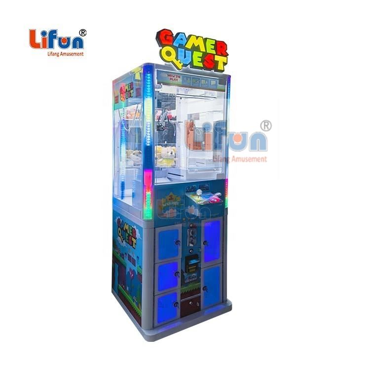 LIFUN Rainny Gamer Quest Crane Claw Machine - 5 Prize Lockers