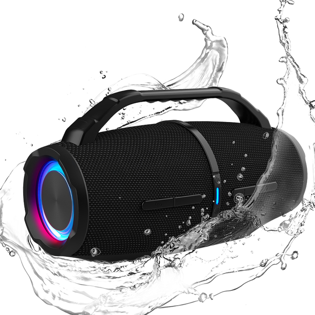 Waterproof 60W Big Output Power Speaker Portable Super Bass Party Outdoor Wireless Subwoofer Boombox H2 Speaker