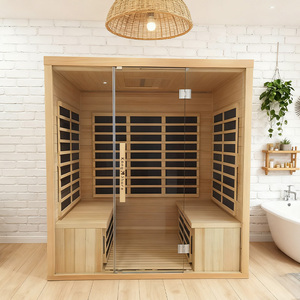Nhà Máy Giá Trong Nhà Và Ngoài Trời Đa-Mô Hình Bằng Gỗ Phòng Tắm Hơi Hồng Ngoại Xa Sưởi Ấm Phòng Tắm Hơi - Product Image 4