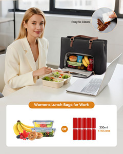 Sac à déjeuner LOVEVOOK <span class=keywords><strong>pour</strong></span> femmes, 3 en 1, sac de travail de bureau avec compartiment isotherme <span class=keywords><strong>pour</strong></span> le déjeuner, sac <span class=keywords><strong>pour</strong></span> ordinateur portable de 17,3 pouces <span class=keywords><strong>pour</strong></span> femmes - Product Image 2