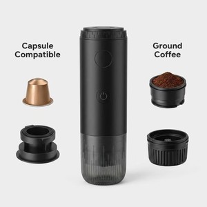 Cafetera Espresso Portátil de 19 Bares con Calentamiento Inalámbrico para Camping y Auto, Compatible con <span class=keywords><strong>Nespresso</strong></span>, 3 en 1 - Product Image 2