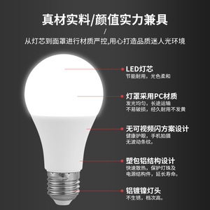 Ampoule LED E27 3W 5W AC 85-265V avec abat-jour en PC pour l'éclairage domestique et de bureau - Product Image 4