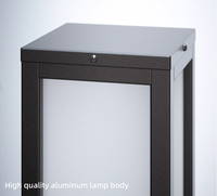 Éclairage extérieur LED, lampadaire 30W 60W, profilé en aluminium, poteau de 0,8m à 3m, pour cour, allée, pelouse, entrée de garage, personnalisation en usine