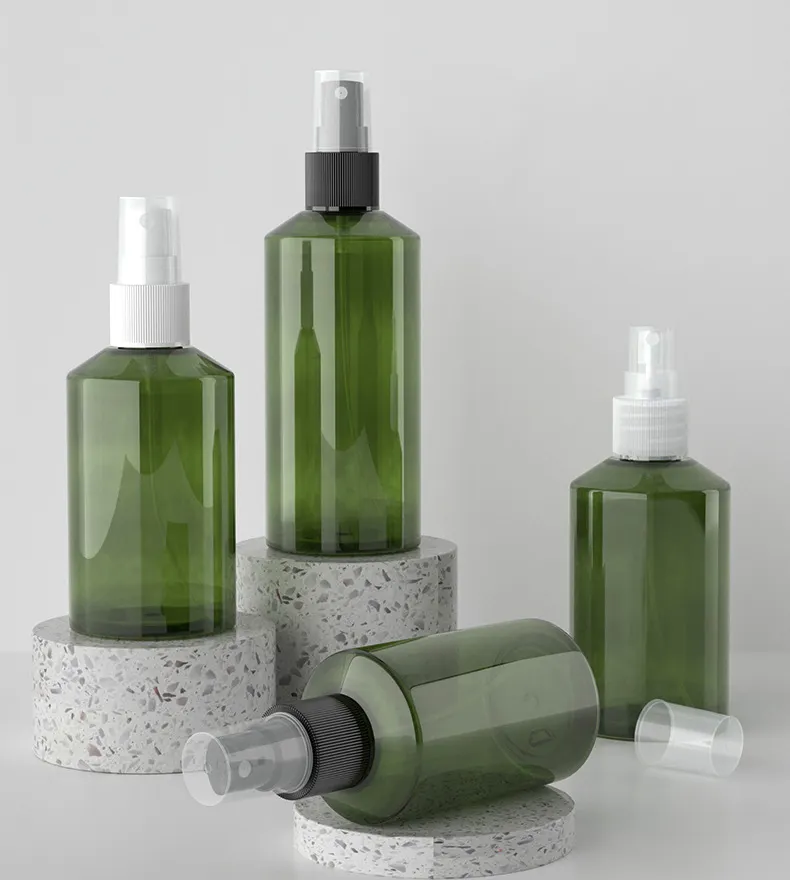 150 مللي 200 مللي الأخضر غسول مستحضرات تجميل زجاج رش بلاستيكي الوجه التعبئة والتغليف