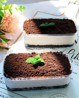 Livraison rapide pâtisserie pack conteneur boulangerie PET boîte à gâteau en plastique transparent biscuits boîte emballage tiramisu boîtes en plastique transparent