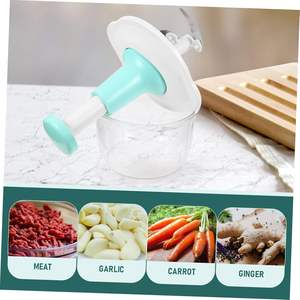 Batidora de mano multifunción para el hogar, picadora de 1.5L, cocedor de ensaladas, picadora de carne manual, rebanador de ajo. - Product Image 3