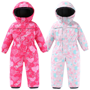 Mono de nieve de invierno para niños, <span class=keywords><strong>ropa</strong></span> de esquí cálida para exteriores, <span class=keywords><strong>Ropa</strong></span> para <span class=keywords><strong>Niñas</strong></span>, traje de nieve de una pieza a prueba de viento - Product Image 1