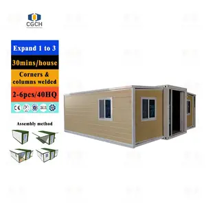 Cgch Afneembare Australische Standaard Oma Platte Opvouwbare Container Huis 2 Slaapkamer Geprefabriceerde Container Huis