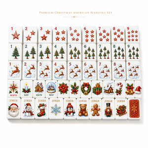 MeldVerse Exclusive Luxury Acrylic Professional Casino Quality Christmas Family Game Holiday 4-Layer Custom Durable Mahjong - Product Image 4