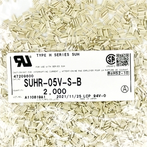 ขั้วต่อสายไฟเข้าบอร์ด <span class=keywords><strong>SUHR</strong></span>-04V-S <span class=keywords><strong>SUHR</strong></span>-05V-S-B ขนาด 0.8 มม. แบบ 4 และ 5 ขา ของแท้จาก SUH JST - Product Image 3