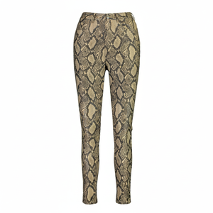 Pantalones de cuero de piel de serpiente genuina suave para hombres y mujeres de alta calidad pantalones de cuero de piel de serpiente de precio barato superventas transpirables - Product Image 1