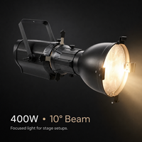 Professionnel 400W 10 °   Projecteur LED à profil lumineux professionnel pour scène, éclairage de découpe pour événements religieux