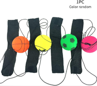 Ballon de sport en caoutchouc éponge OPP 6,3 cm, rebondissant, élastique sur cordon en nylon, jouet d'extérieur pour enfants
