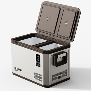 IRON-38/48/58 Dual Zone Cooler Mini Capacity 12V Use Freezer Compressor Fridge Portable Camping Car <b>Refrigerator</b> Portable Car Re - Product Image 3