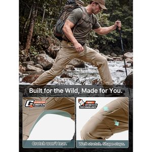 Pantalones de Senderismo Convertibles para Hombre, Impermeables, de Secado Rápido, con Cierre, Tipo Cargo, para Pesca, Ropa de Verano para Actividades al Aire Libre - Product Image 5
