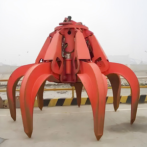 כתום קליפה הידראולי לתפוס דלי 3 טון 5 טון עבור מנוף תקורה - Product Image 1