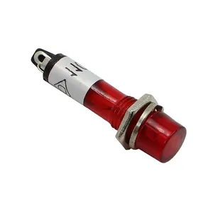 Hoher Rückkauf 7 mm Rundkopf kundenspezifische Spannung blau grün rot farbe Kunststoff-Anzeiger Pilotlicht