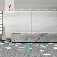 Vente directe usine – Carrelage grand format 1600x3200 en porcelaine blanche polie, aspect marbre, antibactérien, pour sols et murs de salon et couloir