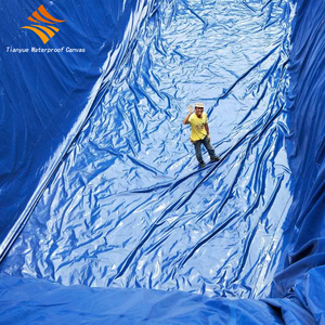 Tissu de bâche tissé bleu haute densité, imperméable, robuste, pour usage extérieur - Product Image 4