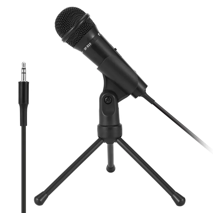 Mini Microfono 3-Pole 3.5มม. ไมโครโฟนแบบมีสายไมโครโฟนสำหรับพีซีคอมพิวเตอร์