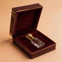 Flacon de parfum vide en verre décoratif pour Attar arabe, 3ml, 6ml, 12ml, avec compte-gouttes en verre ou bille roll-on, et boîte personnalisée