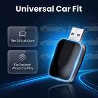 Adaptateur sans fil CarPlay Android Auto C682c 2 en 1, clé USB Plug and Play pour iPhone Android, CarPlay filaire pour modèles de voitures