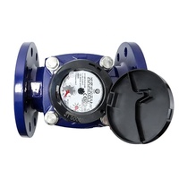 Compteur d'eau industriel mécanique Woltman à turbine en vrac de type sec R160/R250 AMR/AMI, corps en fonte, classe de protection IP68