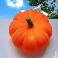 Citrouille géante gonflable LED personnalisée, résistante à l'eau et au soleil, pour décoration extérieure de fête d'Halloween, directement de l'usine